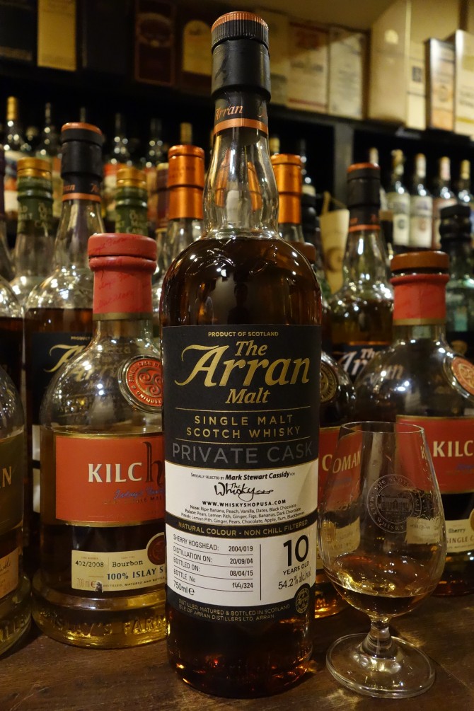 ISLE OF ARRAN 2004-2015 10yo OB PRIVATE CASK for THE WHISKY SHOP #2004/019