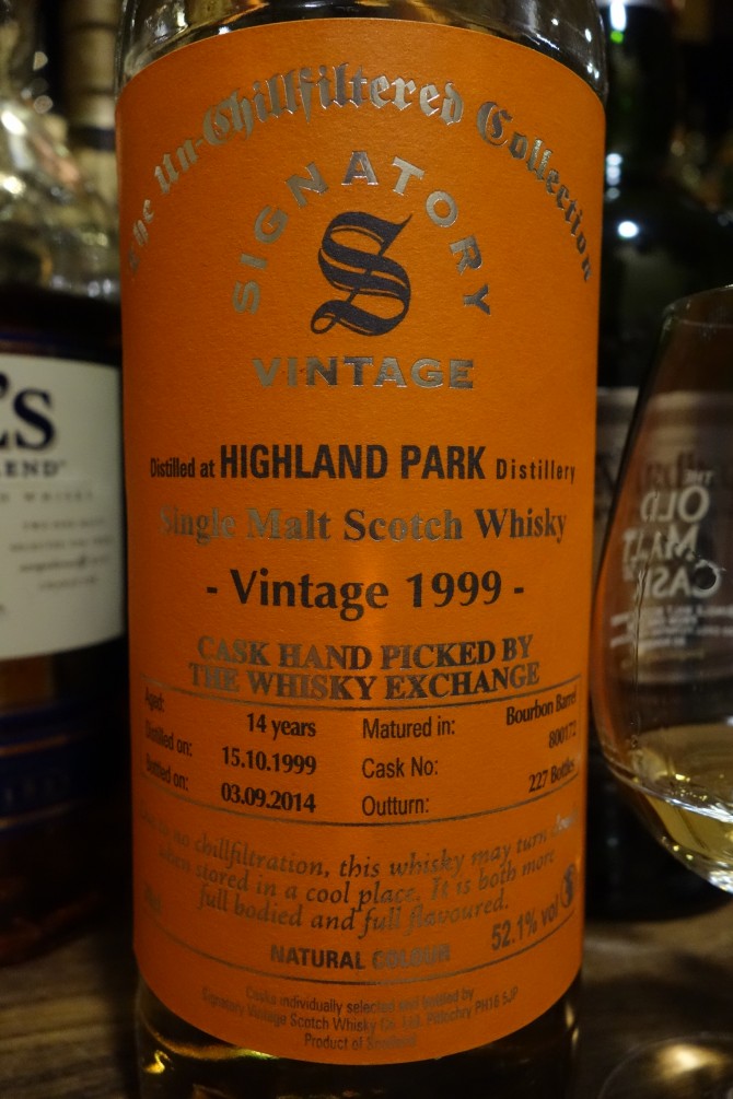 ハイランドパーク HIGHLAND PARK 1999-2014 14yo SIGNATORY The Un-Chillfilterd Collection for THE WHISKY EXCHANGE #800172