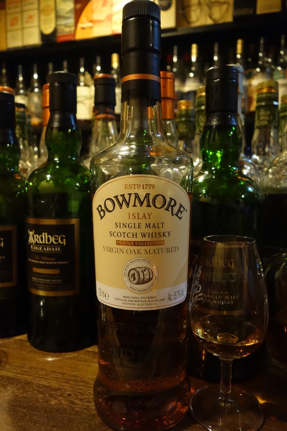 BOWMORE OB VIRGIN OAK MATURED for FEIS ILE 2015