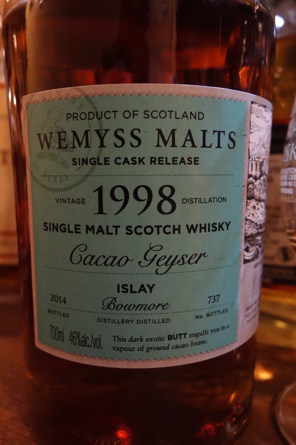 ボウモア BOWMORE 1998-2014 WEMYSS MALTS