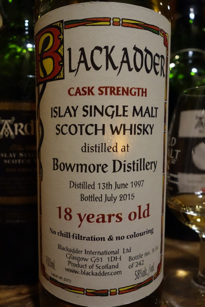 ボウモア BOWMORE 1997-2015 18yo BLACKADDER