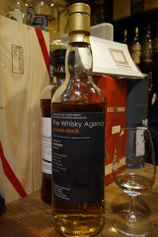 BOWMORE 1993-2010 16yo THE WHISKY AGENCY private stock