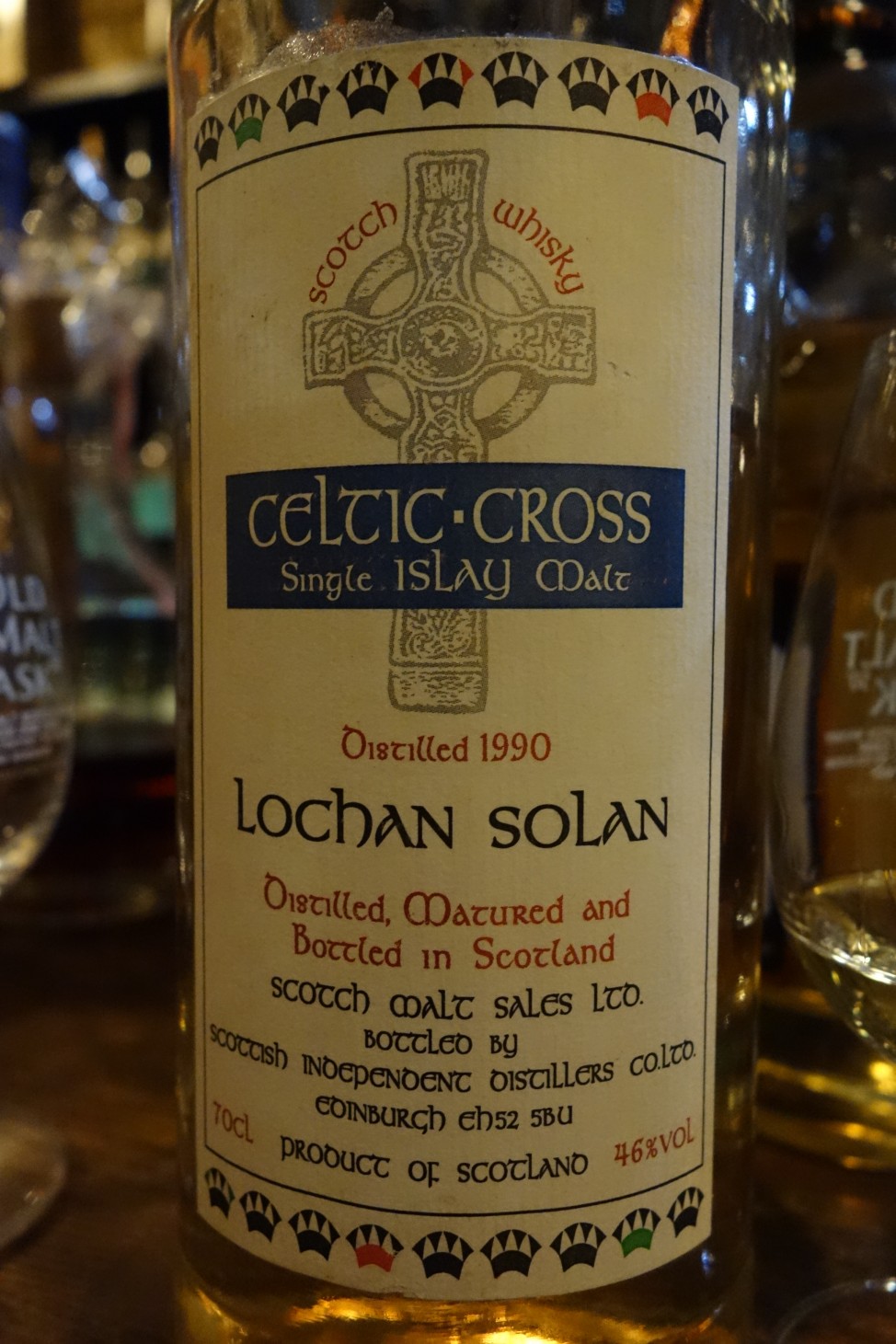 ラガヴーリン LAGAVULIN(LOCHAN SOLAN) 1990 SCOTCH MALT SALES CELTIC CROSS