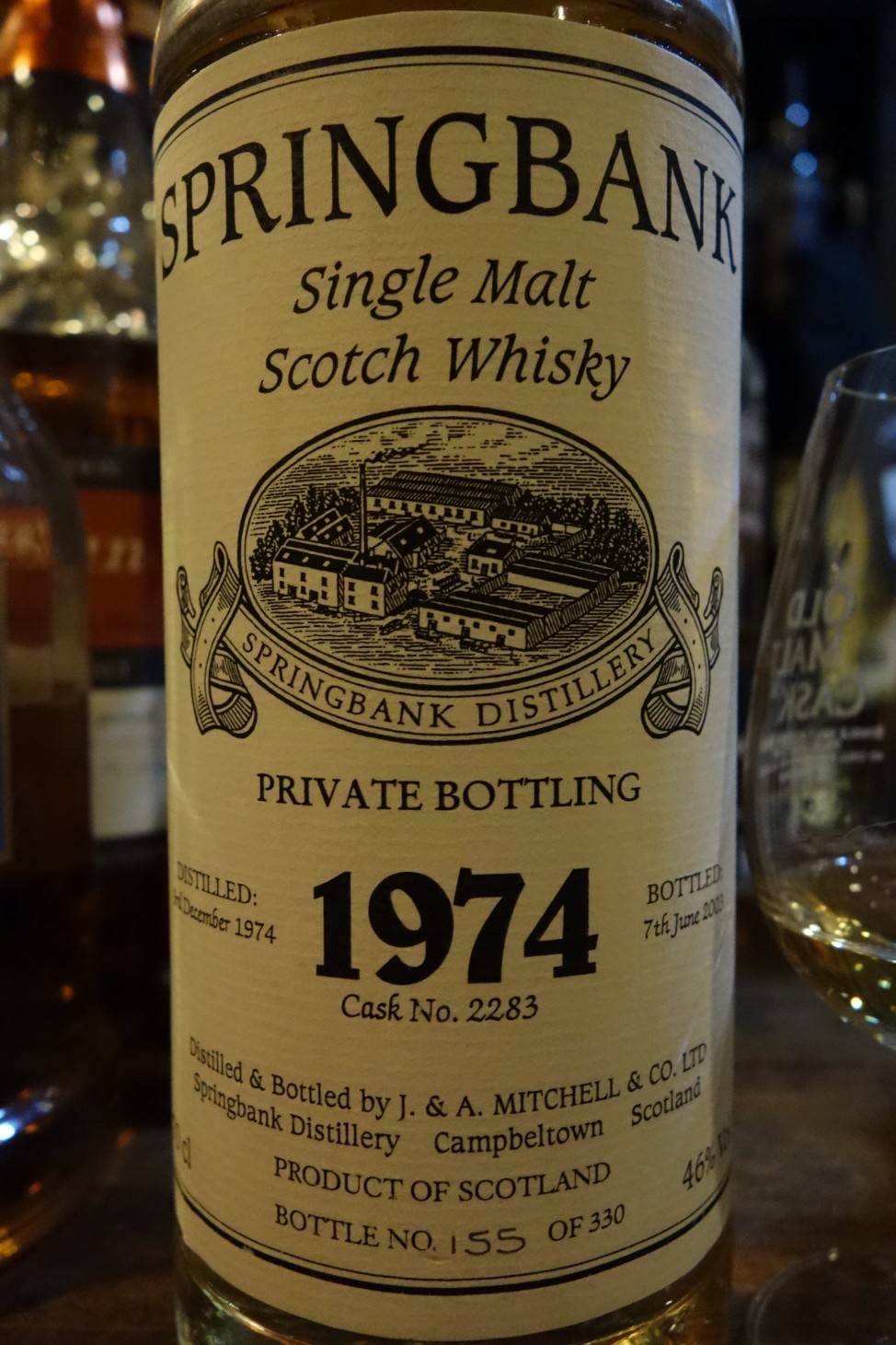 スプリングバンク SPRINGBANK 1974-2003 28yo OB #2283