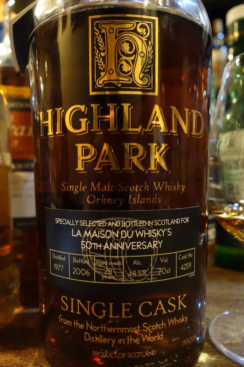 ハイランドパーク HIGHLANDPARK 1977-2006 28yo OB for La Maison du Whisky''s 50th Anniversary #4259