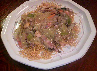 やっと夕飯、、、