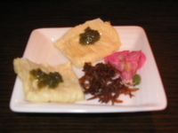 和テイストのチャーム~湯葉の山椒味噌かけ~