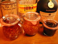 ドライフルーツの洋酒漬け