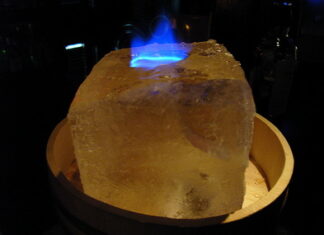 天然氷のキャンドル