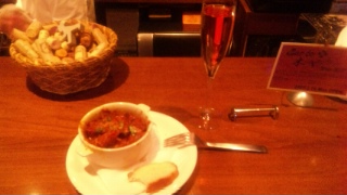 スパーリングワイン@ 三鷹晩餐バール 3/11 夜