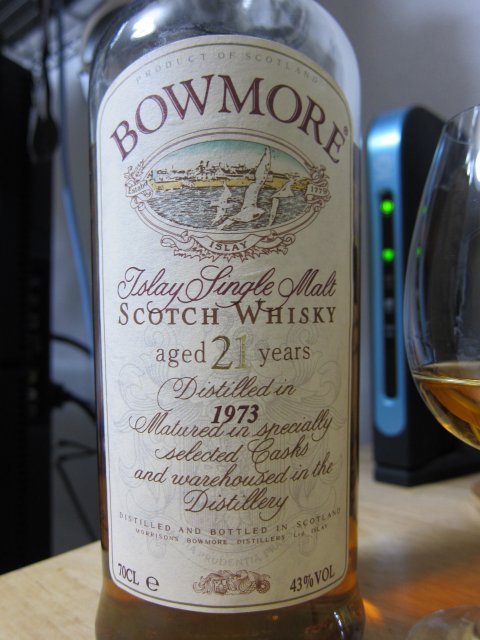 ウイスキー BOWMORE ボウモア 21年 1973 カモメラベル 750ml 43度 箱