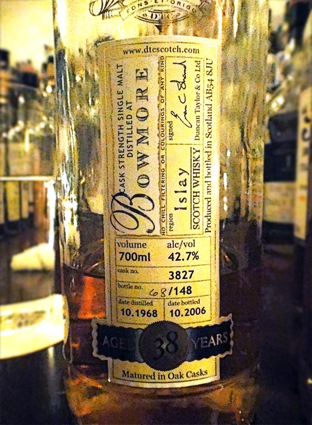 ボウモア 1968-2006 38年 ダンカンテイラー ピアレス - sakedori
