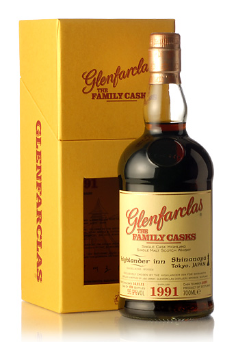 Glenfarclas 1991-2011 19y The Family Cask 175th anniv. Ｈighlander inn for  Shinanoya （グレンファークラス 1991-2011 19年 ファミリーカスク 175周年記念 ハイランダー・イン for 信濃屋） -  sakedori