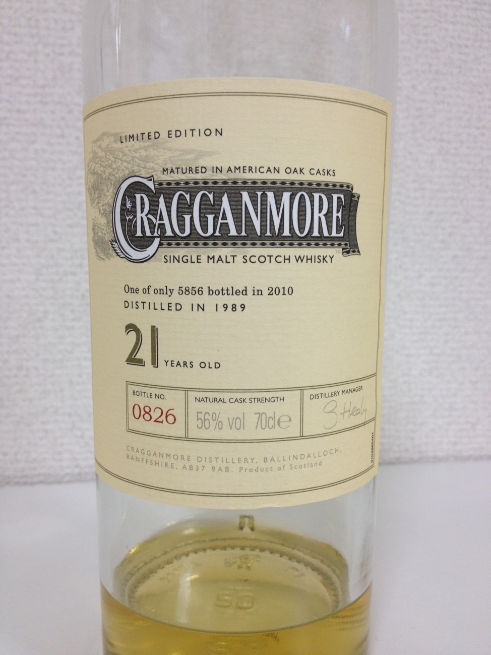 Cragganmore 1989-2010 21y Limited Edition （クラガンモア