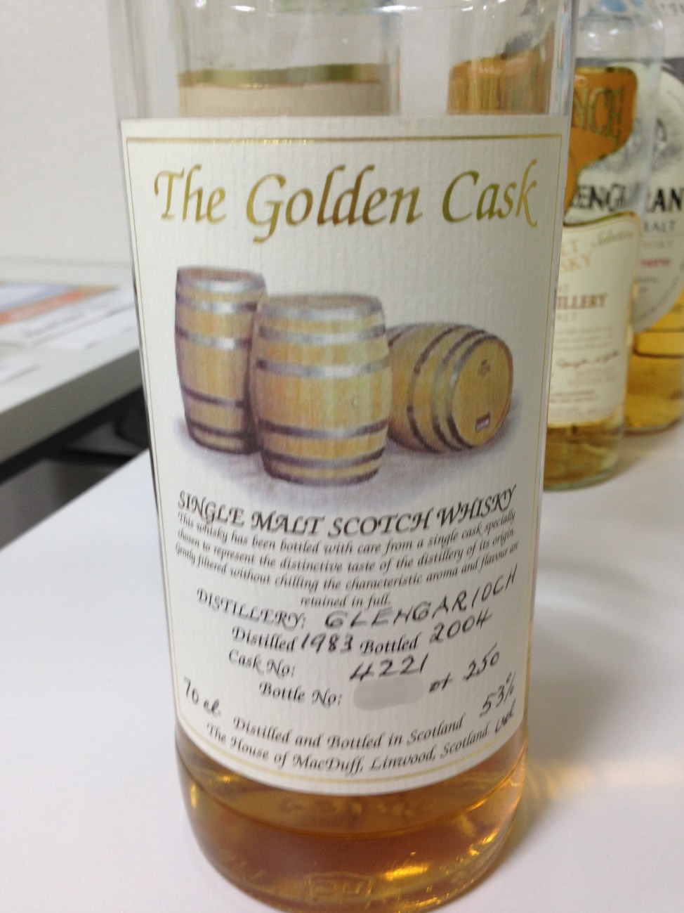 Glen Garioch 1983-2004 The Golden Cask （グレンギリー 1983-2004 ゴールデンカスク） -  sakedori