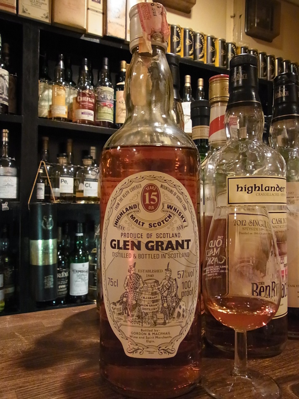 グレングラント15年 100proof GM 蒸留所ラベル 80年代流通 - sakedori