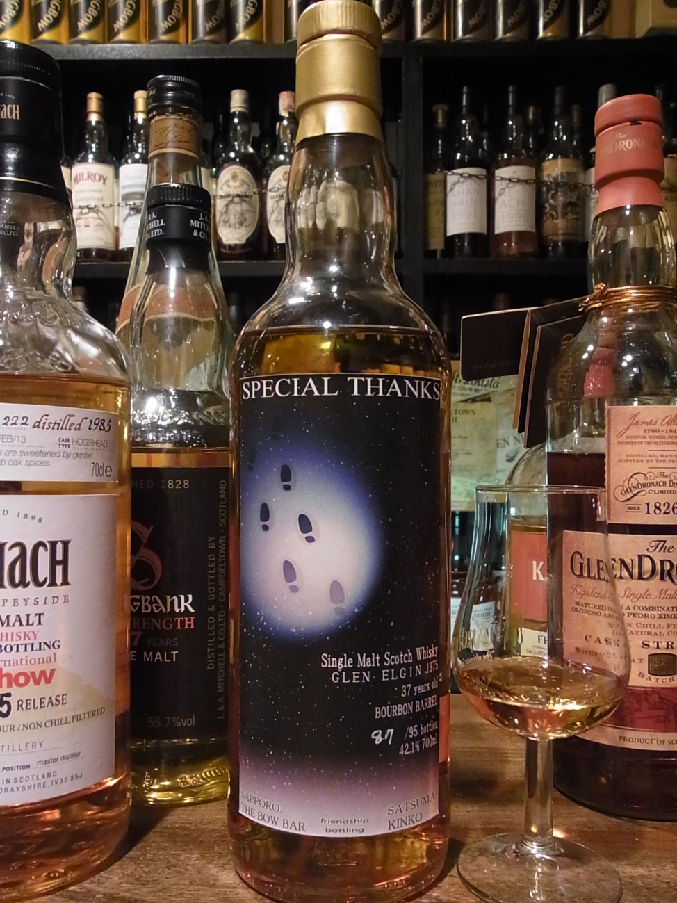 ニューリリース：グレンエルギン1975 37年 THE BOW BAR & KINKO