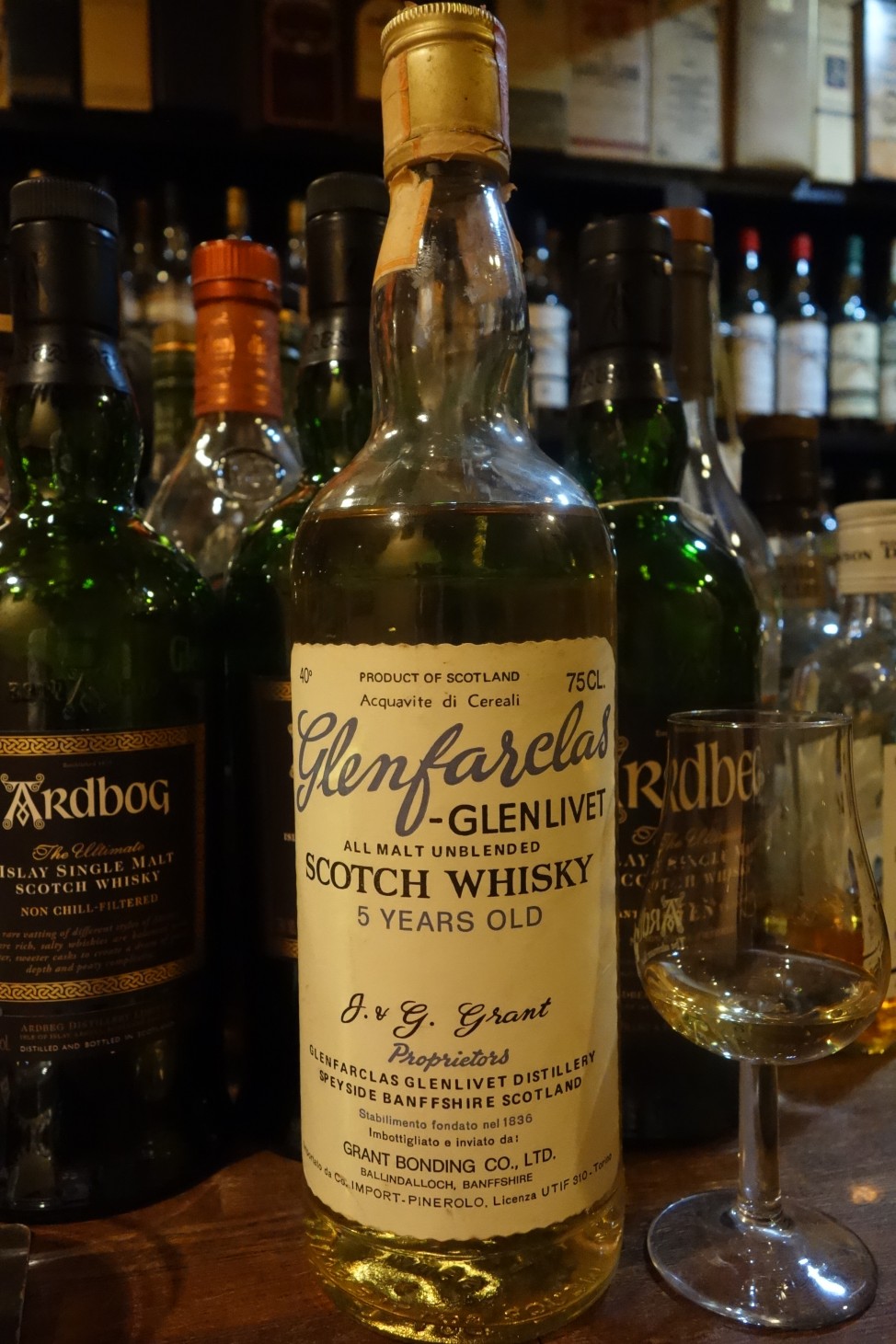 グレンファークラス 5年 オフィシャル トール瓶 70年代流通 - sakedori