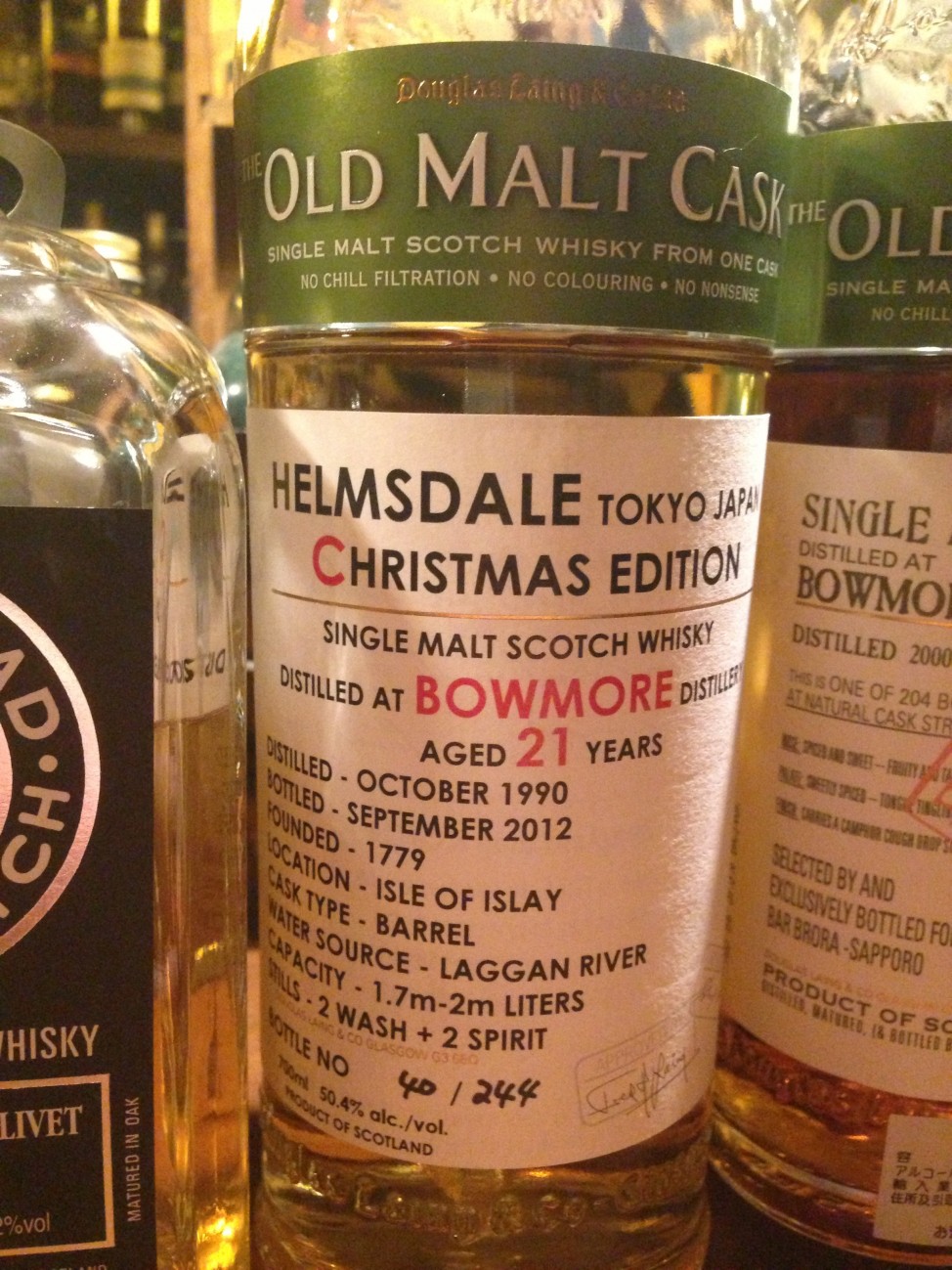 Bowmore 1990-2012 21y Douglas Laing Old Malt Cask for Helmsdale