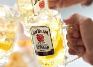 ジョッキで愉しむジムビームハイボールでナイスな気分に♪