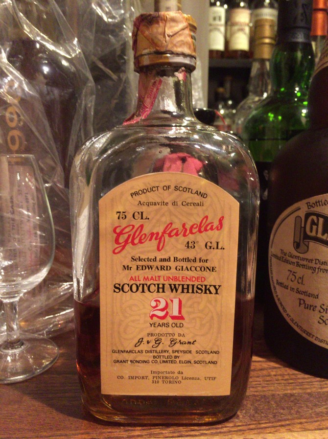 伝説】Glenfarclas 21Y for エドワードジャッコーネ